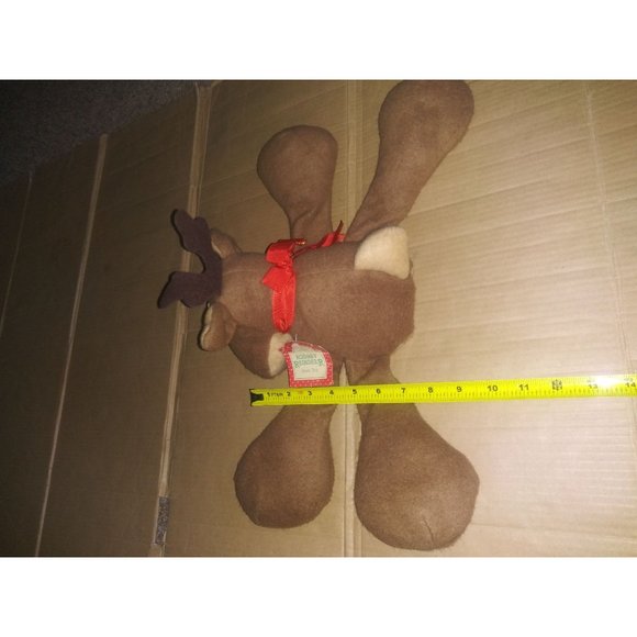 VTG Rodney Reindeer Sewn Stuffed Animal Reindeer Plush Hallmark #64141 10 Inch - Picture 11 of 12